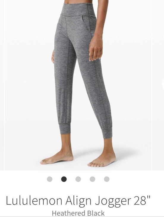 lululemon athletica Pants - lululemon athletica Align Jogger 28" - Heathered Black